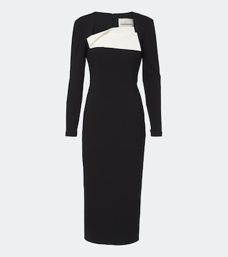 Paneled crêpe cocktail dress | Roland Mouret