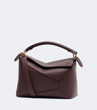 Puzzle Edge Small leather top-handle bag | Loewe