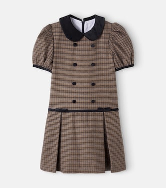 Camala checked cotton flannel dress | La Coqueta