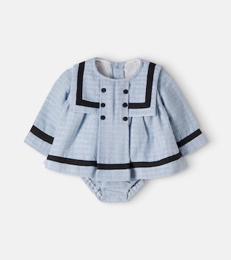 Baby Lucinda tweed top and bloomers set | La Coqueta