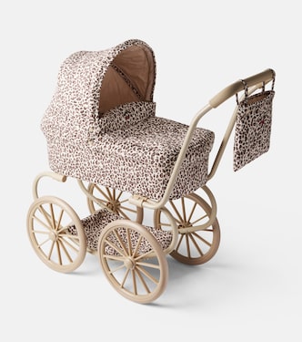 Leo Minnie leopard-printed doll stroller | Konges Sløjd