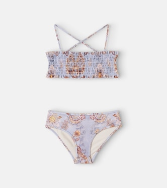 Echo floral shirred bikini | Zimmermann Kids