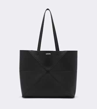 Puzzle Fold Medium leather tote bag | Loewe
