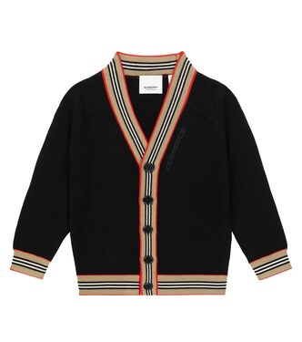 Icon Stripe wool-blend cardigan | Burberry Kids