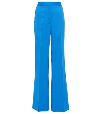 Pantalon ample à taille haute en sergé | Stella McCartney