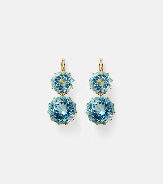 Boucles d’oreilles en or jaune 18 ct et topazes | Ileana Makri