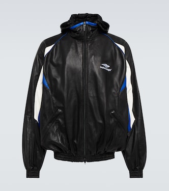 Leather hoodie | Balenciaga