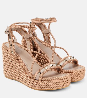 Rockstud espadrille sandals | Valentino Garavani