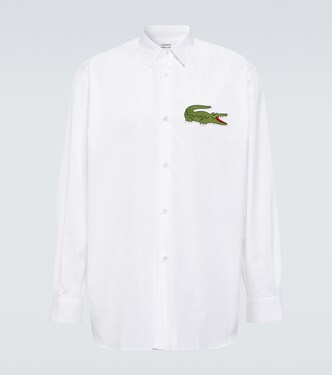 x Lacoste logo cotton poplin shirt | Comme des Garçons Shirt