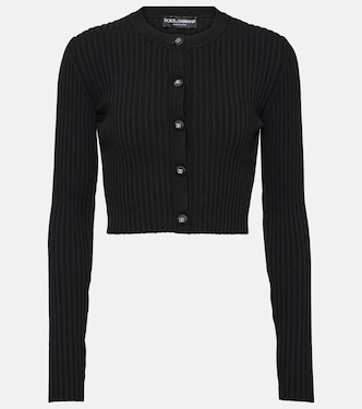 Ribbed-knit cropped cardigan | Dolce&Gabbana