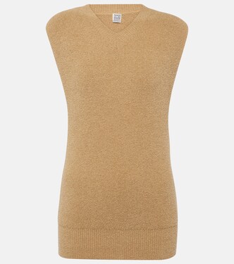 Cotton-blend terry sweater vest | Toteme