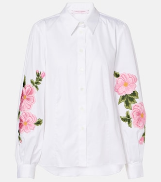 Floral cotton-blend shirt | Carolina Herrera