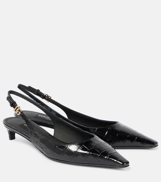 Slingback-Pumps aus Lackleder | Dolce&Gabbana