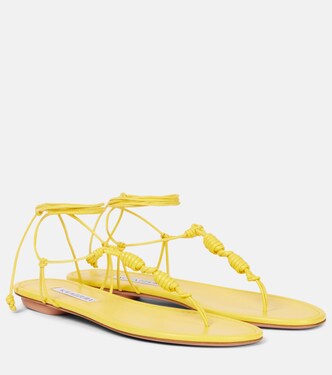 Oaxaca leather thong sandals | Aquazzura