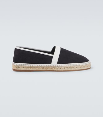 Nerano leather-trimmed suede espadrilles | Manolo Blahnik