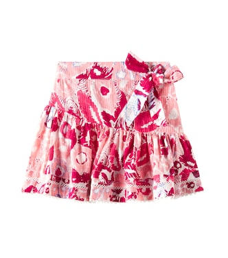 Chantal tiered cotton skirt | Poupette St Barth Kids
