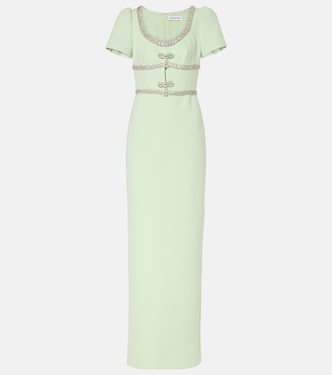 Verzierte Robe aus Crêpe | Self-Portrait