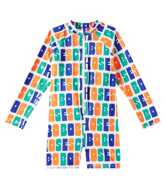 Logo printed rashguard swimsuit | Bobo Choses
