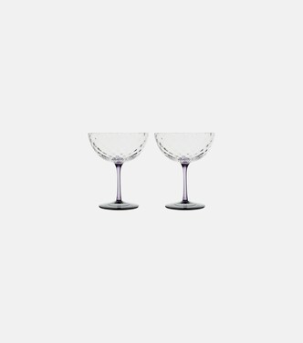 Set of 2 glass champagne bowls | NasonMoretti
