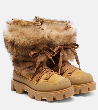 Peak Après leather lace-up boots | Moncler