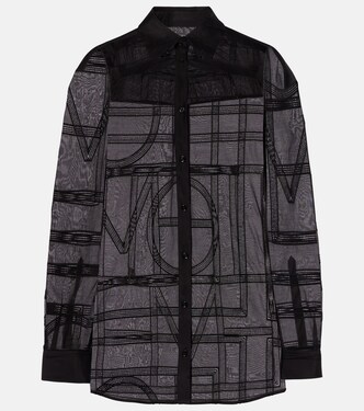 Embroidered cotton and silk voile shirt | Toteme