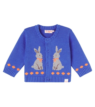 Baby Rabbits cotton and wool cardigan | Tinycottons