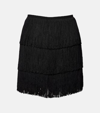 Fringed miniskirt | Norma Kamali