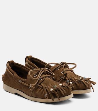 Cruise beaded suede boat shoes | Golden Goose