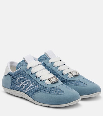 Viv' suede-trimmed sneakers | Roger Vivier