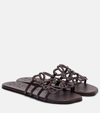 Petal Anagram leather slides | Loewe