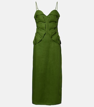 Monstera linen midi dress | Farm Rio