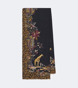Printed modal and cashmere scarf | Etro