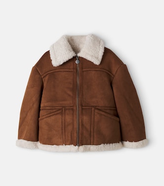 Teddy-trimmed jacket | Stella McCartney Kids