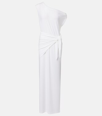 One-shoulder jersey maxi dress | Norma Kamali