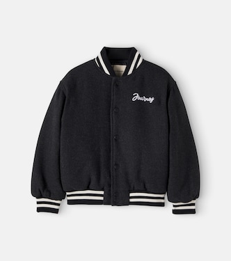 Leo wool-blend varsity jacket | The New Society