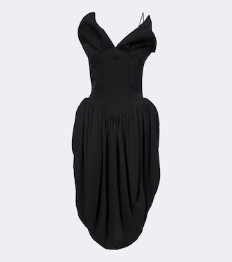 Draped cotton and silk corset dress | Magda Butrym