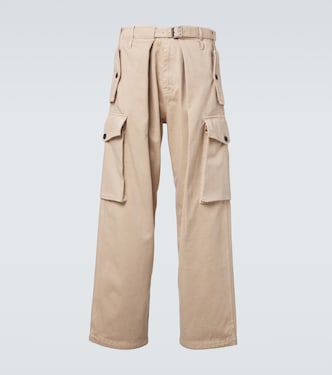 Pantaloni cargo in raso di cotone | Loewe