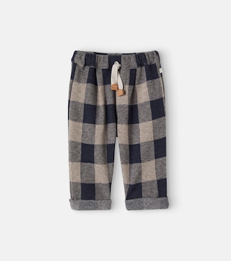 Baby Firenze checked flannel pants | 1 + in the Family