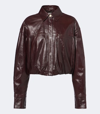 Cropped leather jacket | Sportmax