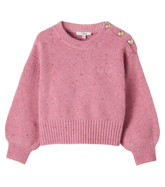 Embellished wool-blend sweater | Chloé Kids