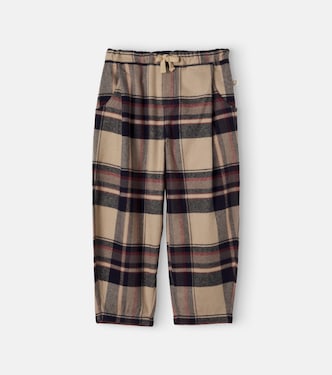 Elton plaid cotton flannel pants | Cozmo