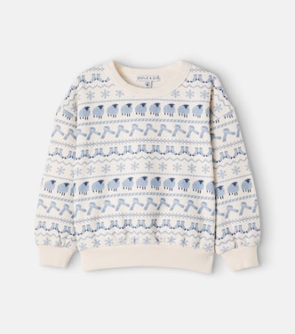Printed cotton fleece sweatshirt | Emile et Ida