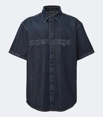 Logo denim shirt | Balenciaga