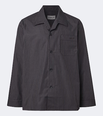 Checked cotton pajama shirt | CDLP