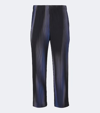 Blend of Lights pleated straight pants | Homme Plissé Issey Miyake