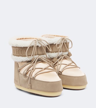 Icon Low Pearly Plus satin snow boots | Moon Boot