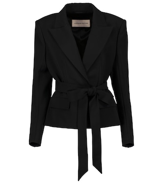 Belted crêpe blazer | Alexandre Vauthier
