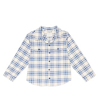 Jean checked cotton shirt | The New Society