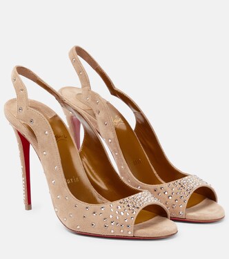 Nudes Degrachick suede sandals | Christian Louboutin