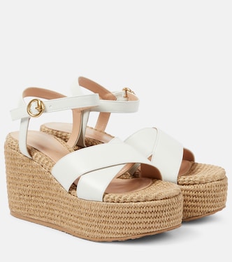 Suede wedge sandals | Gianvito Rossi